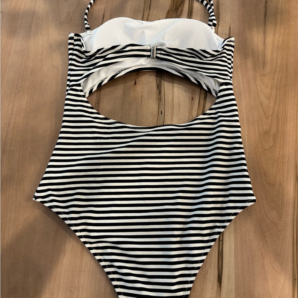 Striped Black Women’s Swimsuit